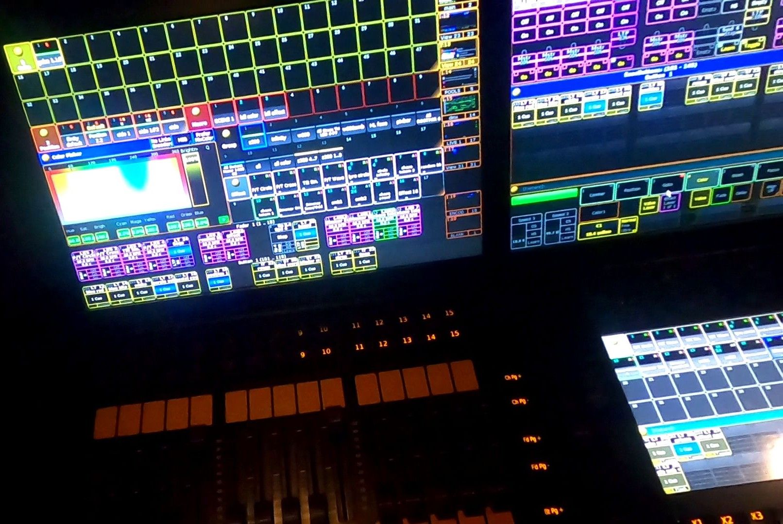 Technicien lumière console